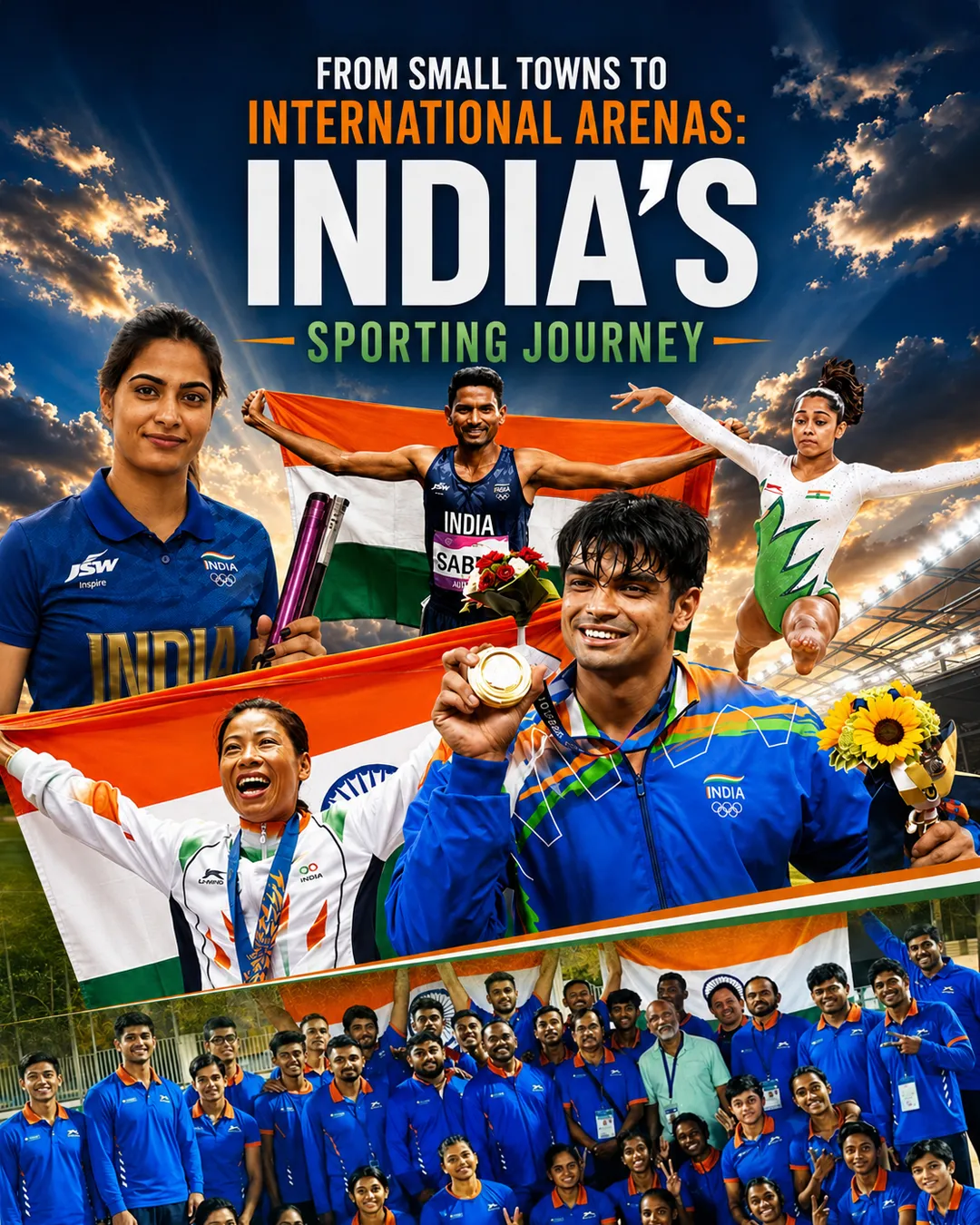From Small Towns to International Arenas: India’s Sporting Journey