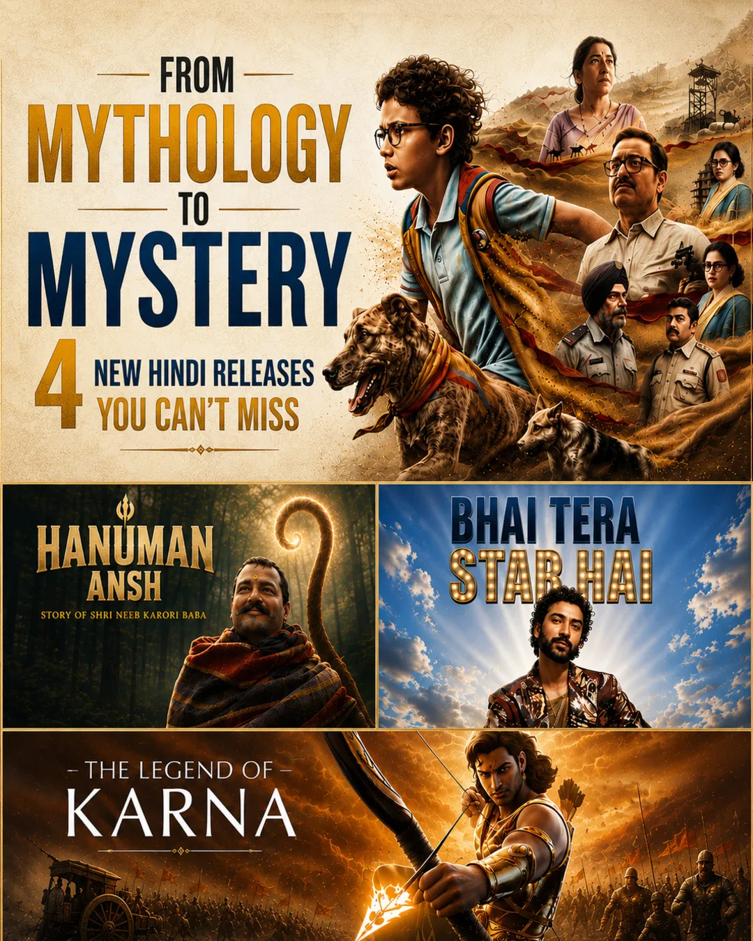 From Mythology to Mystery: 4 New Hindi Releases You Can’t Miss