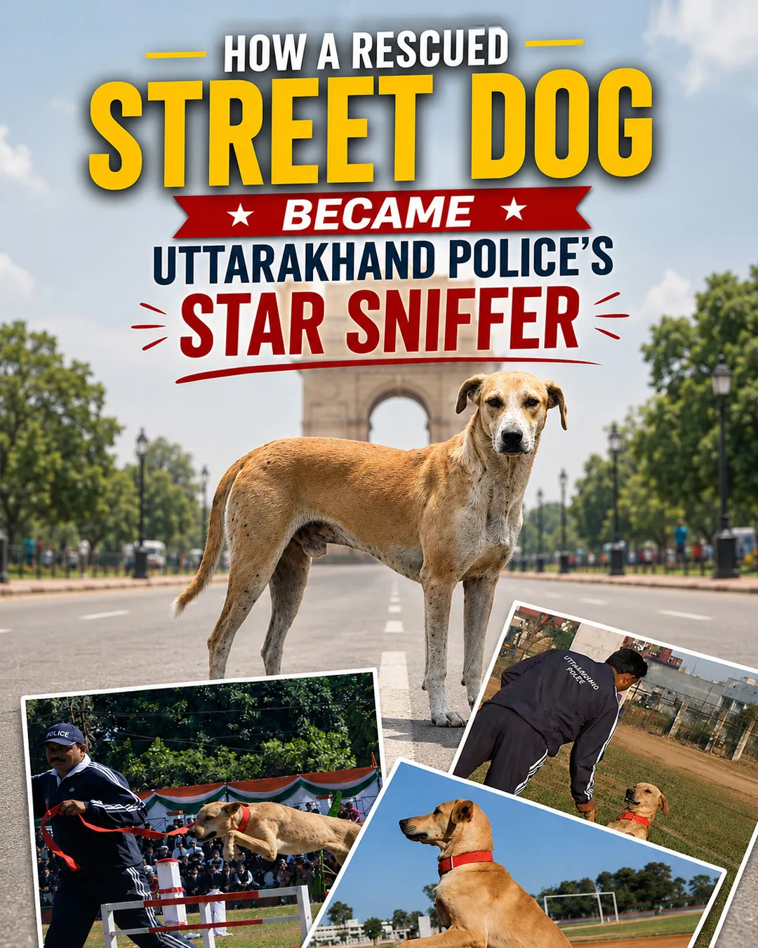 How a Rescued Street Dog Became Uttarakhand Police’s Star Sniffer