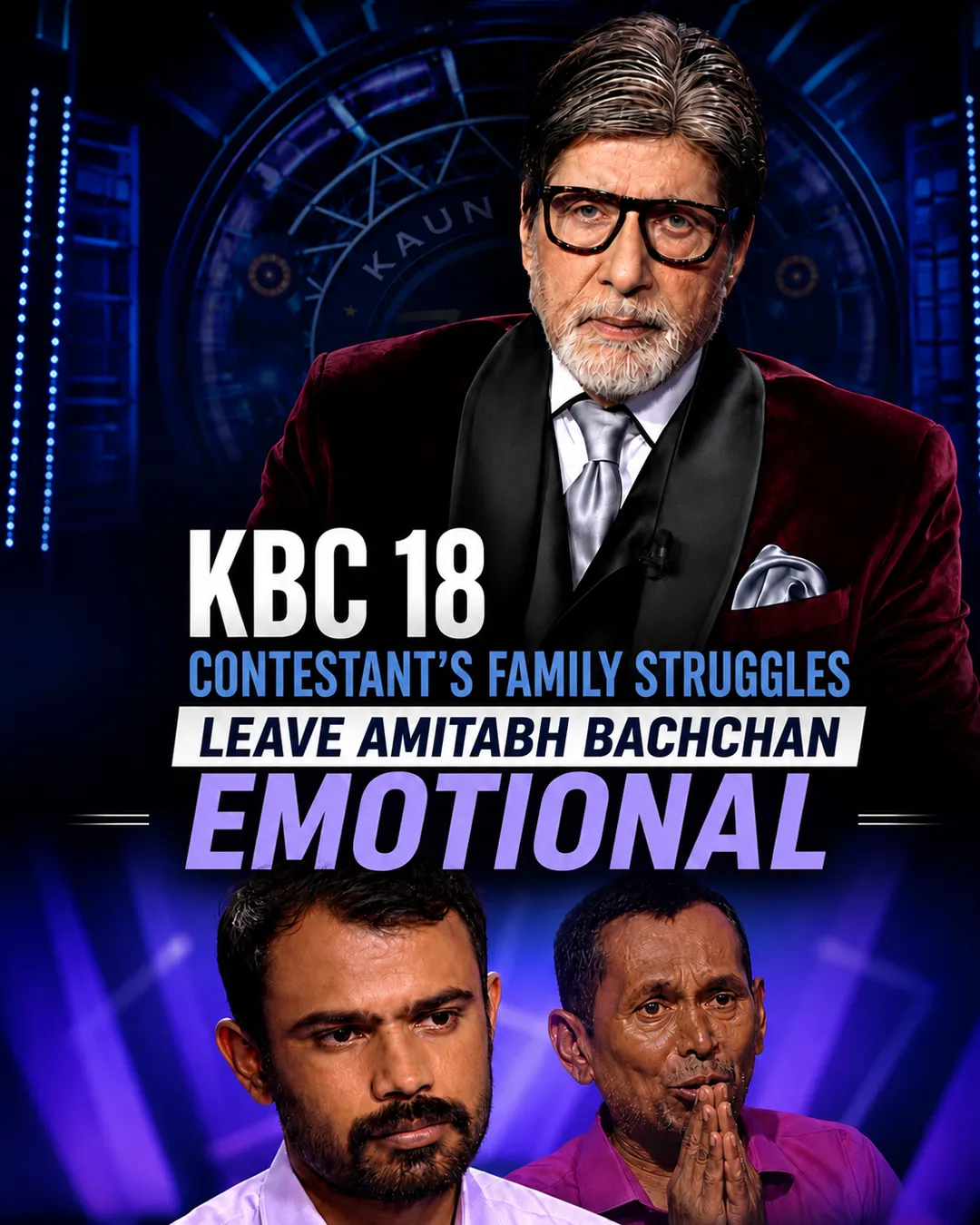 KBC 18: Contestant’s Family Struggles Leave Amitabh Bachchan Emotional